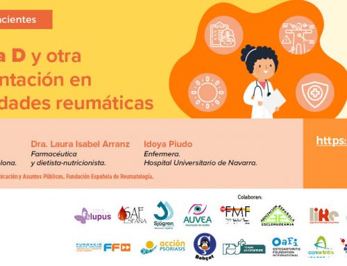 Nuevo webinar sobre vitamina D y otra suplementación para enfermedades reumáticas (11 de noviembre)