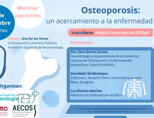 Nuevo webinar sobre osteoporosis (15 de diciembre)