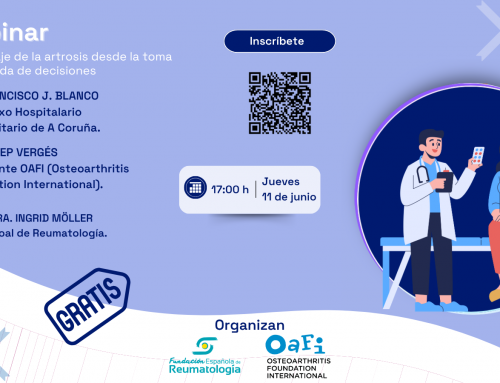 Nuevo webinar junto con OAFI sobre artrosis: jueves, 11 de junio