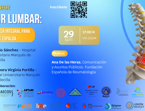Nuevo webinar para pacientes sobre lumbalgia (29 de septiembre, 17h)